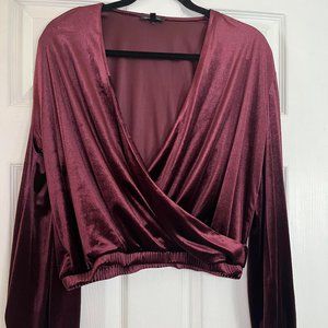 Long Sleeve Velvet Top